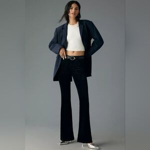 Pilcro Anthropologie The Icon Low Rise Corduroy Chop Pocket Flare Jeans 34 NEW